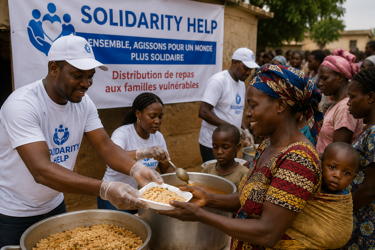 Solidarity Help distribue plus de 2 000 repas aux familles vulnérables