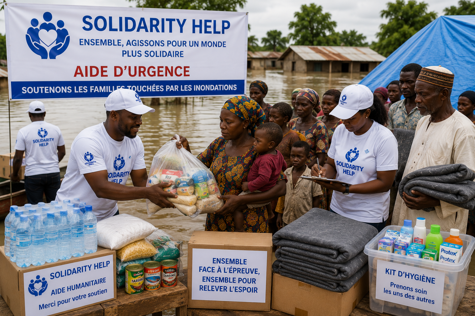 Solidarity Help apporte une aide d'urgence aux familles touchées par les inondations