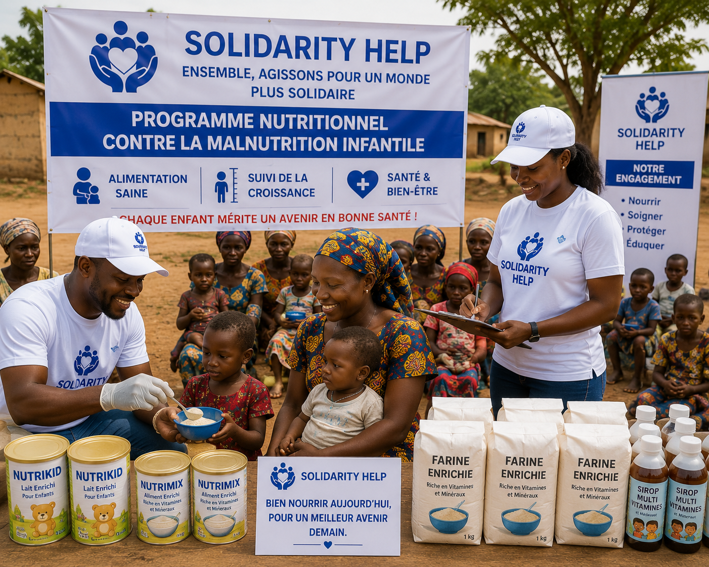Solidarity Help lutte contre la malnutrition infantile grâce à un programme nutritionnel renforcé